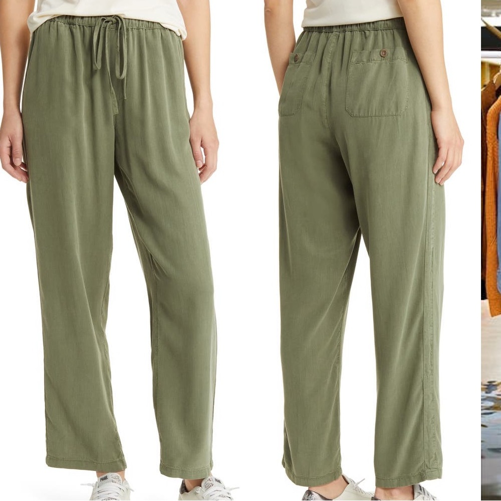 Straight leg comfy green pants - size M - NWT!!!